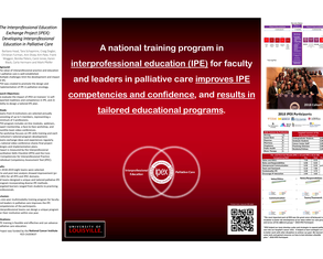 The Interprofessional Educational Exchange Project (iPEX): Developing Interprofessional Education in Palliative Care Across the Nation - Poster Image