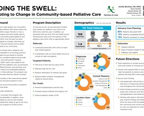 Riding the Swell: Adapting to Change in Community -Based Palliative Care - Poster Image