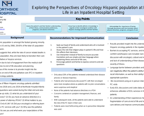 Exploring the Perspectives of Oncology Hispanic population at End of Life in an Inpatient Hospital Setting - Poster Image