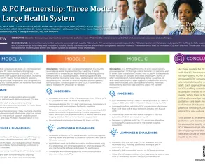 ICU & PC Partnership: Three Models in a Large Health System - Poster Image