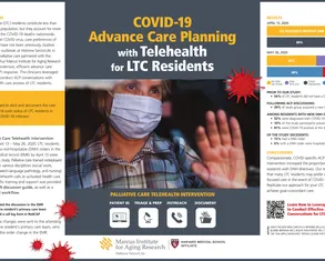Let's Talk: COVID-19 Advance Care Planning With Telehealth for LTC Residents - Poster Image