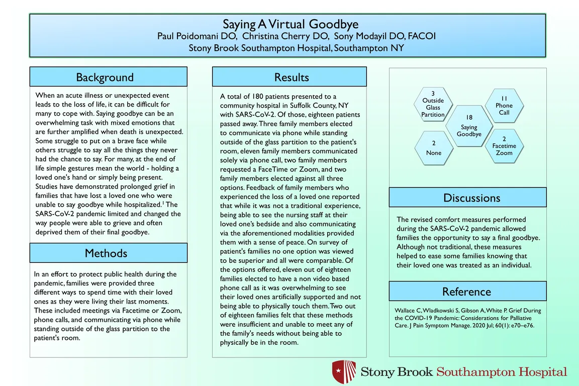 Saying A Virtual Goodbye - Poster Image