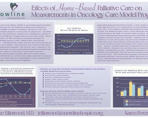 Effects of Home Based Palliative Care on Measurements in the Oncology Care Model Program - Poster Image