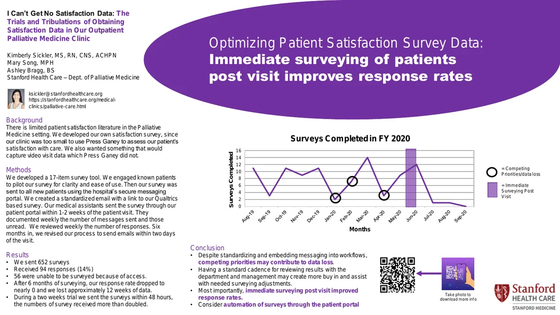 I Can’t Get No Satisfaction Data: Trials and Tribulations of Obtaining Satisfaction Data - Poster Image