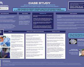Case Study - Skilled Nursing Facility Telehealth Comfort-focused Care for COVID19 Patients - Poster Image