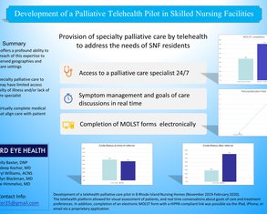 Development of a Palliative Telehealth Pilot to meet the needs of the nursing home population - Poster Image