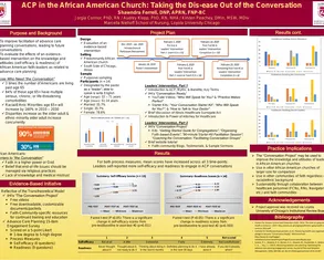 ACP in the African American Church: Taking the Dis-ease Out of the Conversation - Poster Image