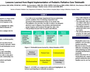Lessons Learned from Rapid Implementation of Pediatric Palliative Care Telehealth - Poster Image