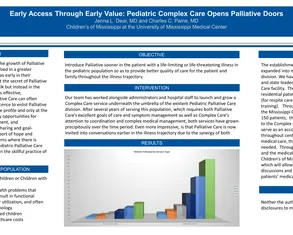 Early Access Through Early Value: Pediatric Complex Care Opens Palliative Doors - Poster Image