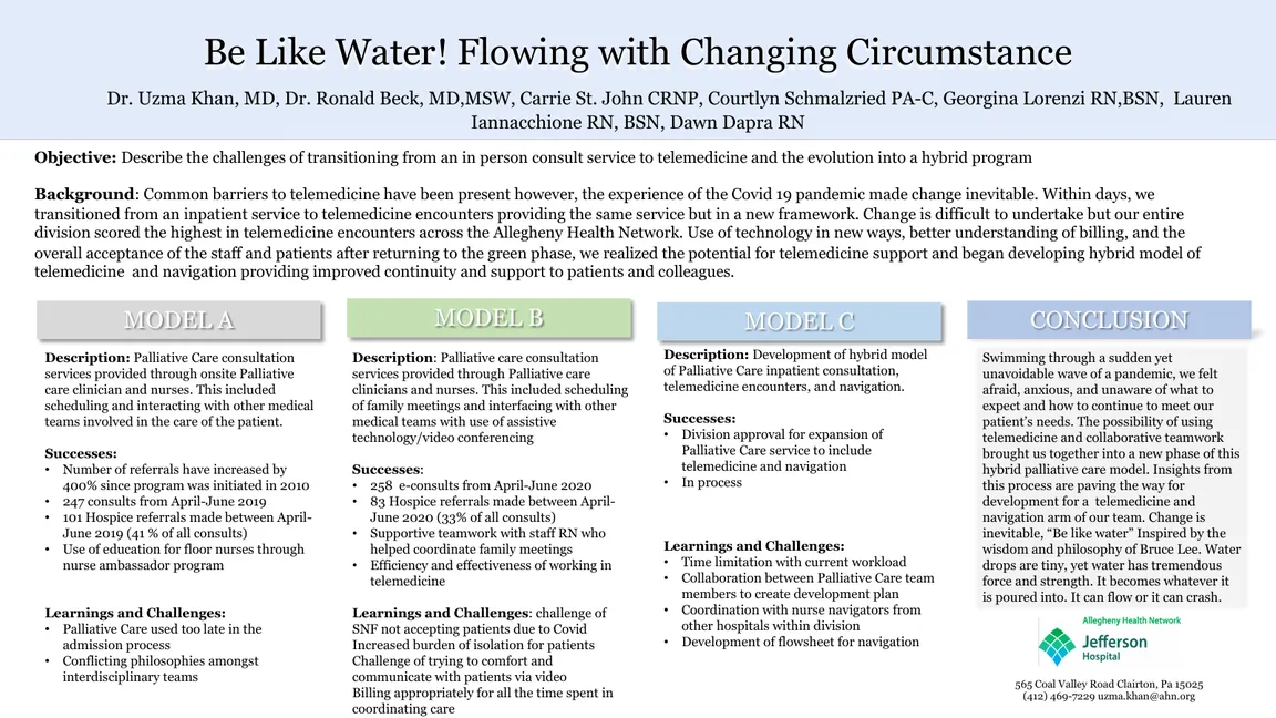 Be Like Water! Flowing with Changing Circumstance - Poster Image