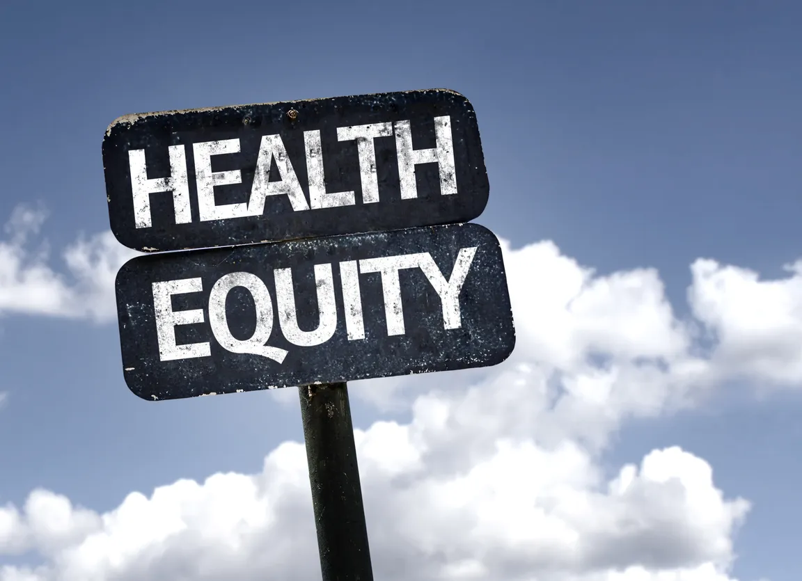 Health equity sign