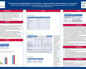 Pharmacists Providing Pall Care: Showing Positive ROI - Poster Image