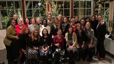 Photo of the CAPC staff during the 2018 holiday party