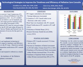 Technological Strategies to Improve the Timeliness and Efficiency of Palliative Care Consults - Poster Image