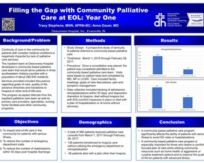 Filling the Gap with Community Palliative Care at End of Life: Year One - Poster Image