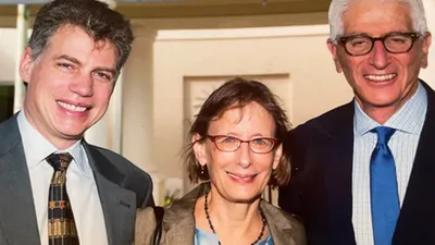 Photo of R. Sean Morrison with Diane E. Meier and Jim Block