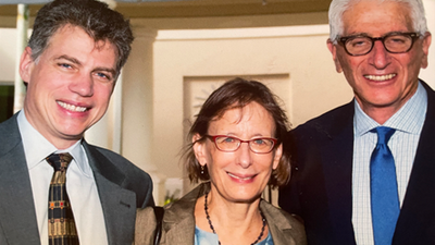 Photo of R. Sean Morrison with Diane E. Meier and Jim Block