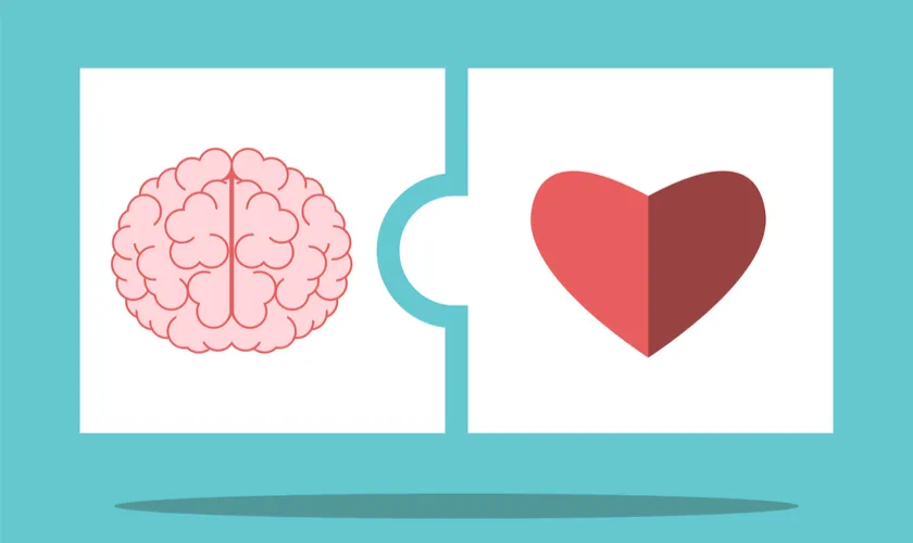 Brain and Heart Puzzle Symbolizing the Need for Emotional PPE