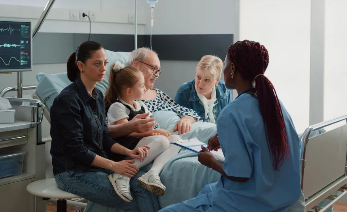 Family visited by palliative care clinician in LTACH