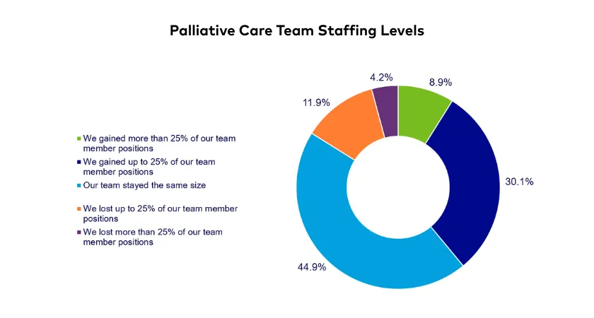 Figure 4. Bar graph displaying palliative care team staffing levels (n=236)