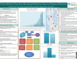 Meet Them Where They Are: Bringing Palliative Care to Dialysis Patients - Poster Image