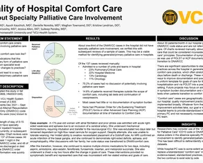 Quality of Hospital Comfort Care Without Specialty Palliative Care Involvement