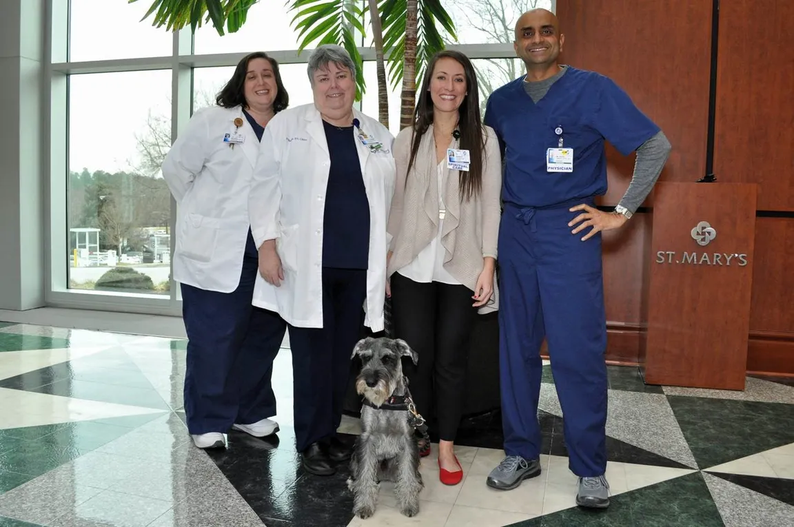 St. Mary's Palliative Care Team with Ollie the Palliative Care Therapy Dog (Trinity Health)