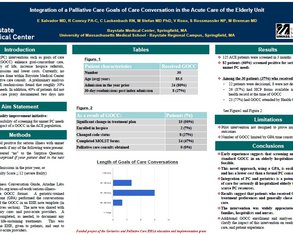 Integration of a Palliative Care Goals of Care Conversation in the Acute Care of the Elderly Unit - Poster Image