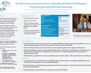 Two Years In: Reflections and Lessons Learned from a Home-Based Palliative Care Program Funded through a Payer-Provider Partnership - Poster Image
