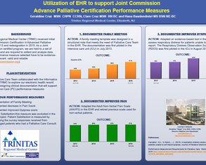 Utilization of EHR to Support Joint Commission Advance Palliative Certification Performance Measures - Poster Image
